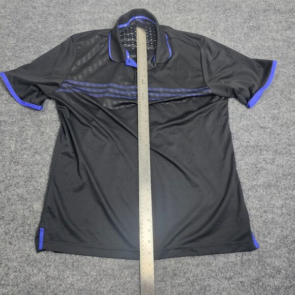 Adidas ClimaChill Men's L BLACK Golf polo shirt short sleeve SIZE TAG CUT OFF - Picture 6 of 10